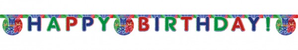 PJ Masks Pyjama Partynacht Happy Birthday Girlande