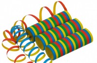 10 Kunterbunte Luftschlangen Fiesta