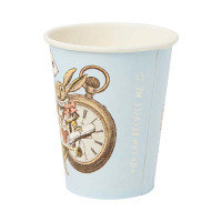 Vorschau: 8 Alice im Wunderland Pappbecher 250ml