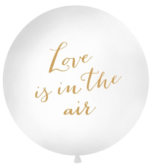 Love is in the air XL Ballon gold 1m