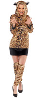 Leoparden Kostüm Katja mit Kapuze