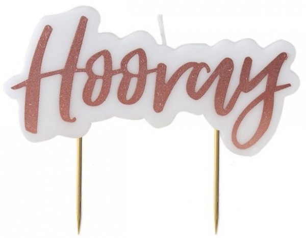 Rosy Party Hooray Tortenkerze 9,5cm