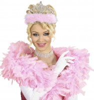 Diadem mit Rosanen Federn und Diamanten