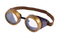 Nostalgische Fliegerbrille Gold