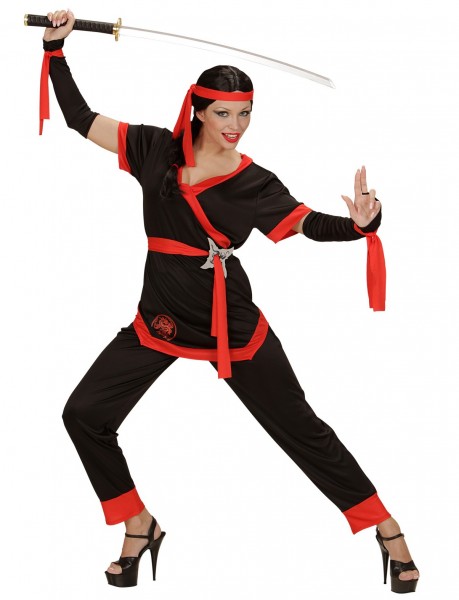 Japanische Ninjalady Damenkostüm