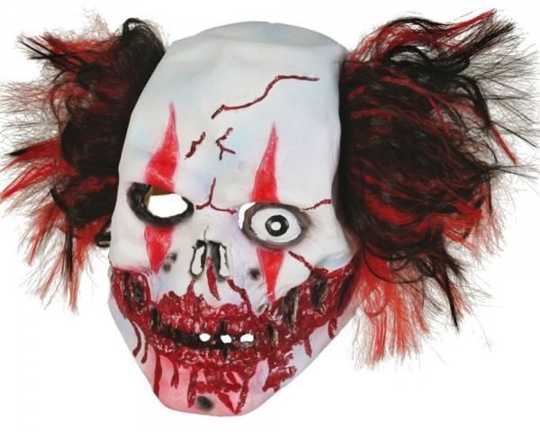 Einäugige Grusel Clown Maske
