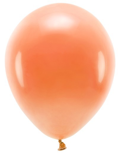 100 Eco Pastell Ballons orange 26cm