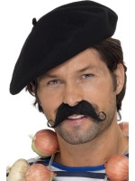 Klassische Baskenmütze schwarz