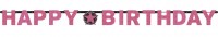 Pink Happy Birthday Girlande 2,13m