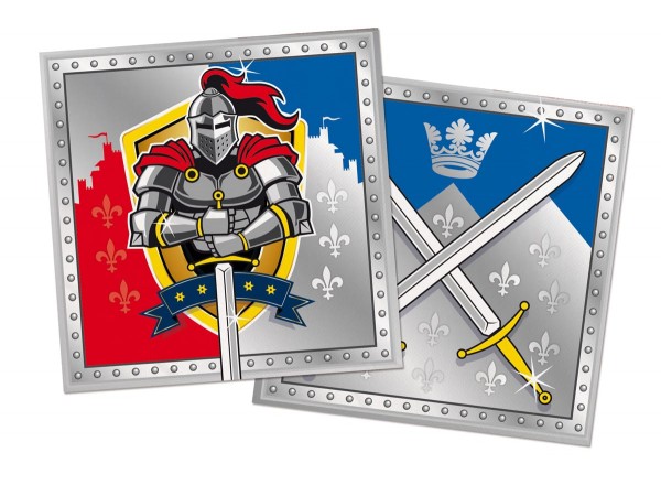 20 Servietten Ritter Wappen 33cm