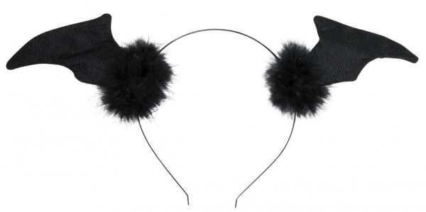 Haarreif schwarze Fledermausflügel
