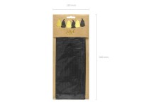 Förhandsgranskning: Black Celebration tofs girland 1,5m x 30cm