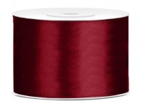 25m Satin Geschenkband burgunder 5cm breit
