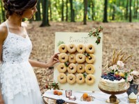 Vorschau: Holz Donutwand Forest Party 45 x 55cm