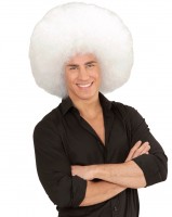 Vorschau: Mega Afro Perücke Weiß
