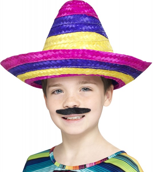 Färgglad sombrero Frederico för barn