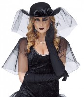 Vorschau: Black Widow Hut mit Schleier