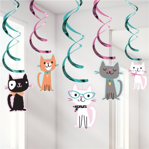 5 Katzen Hotel Spiralhänger 99cm