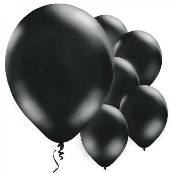 10 Schwarze Luftballons Passion 28cm