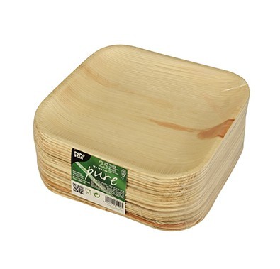 25 palmbladstallrikar Verdi square 18 x 18cm 3