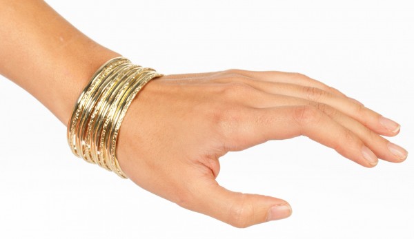 Goldener Nomaden Armreif