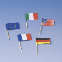 50 Internationale Flaggen Party Picker 6,8cm