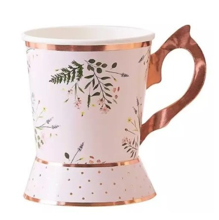 8 Birthday Teaparty Papptassen 260ml