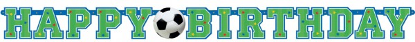 Fußball Party Birthday Girlande 1,3m