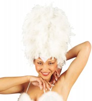 Weißer Karneval Rio Federkopfschmuck