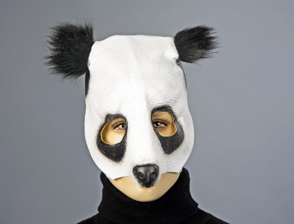 Panda-Maske Mit Fellohren