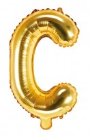 Folienballon C gold 35cm