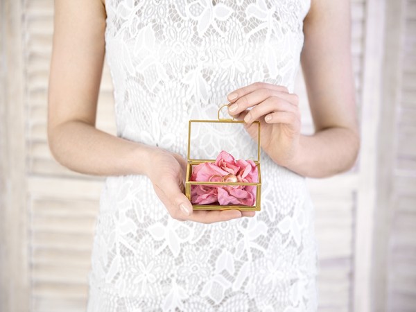 Goldene Ringbox Schatzkiste