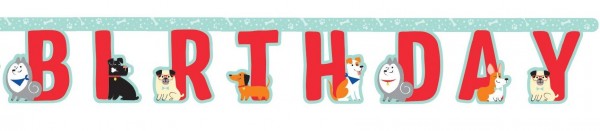 Hunde Party Birthday Girlande 2,2m 3