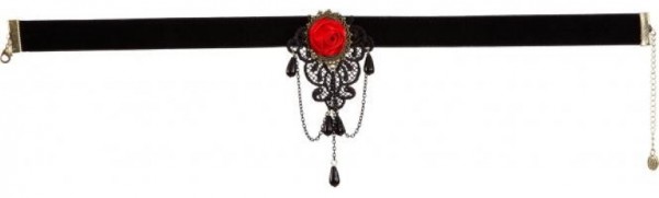 Rosen Halsband Schwarz