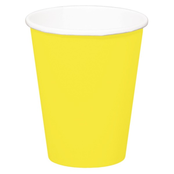 8 Becher Cleo gelb 350ml