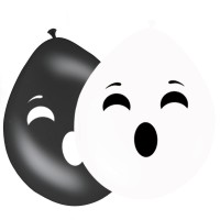 8 Ballons Ghost Face 30cm