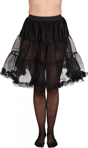 Langer Schwarzer Petticoat
