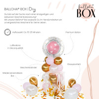 Vorschau: Balloha Geschenkbox DIY Taufe Glück rosa XL