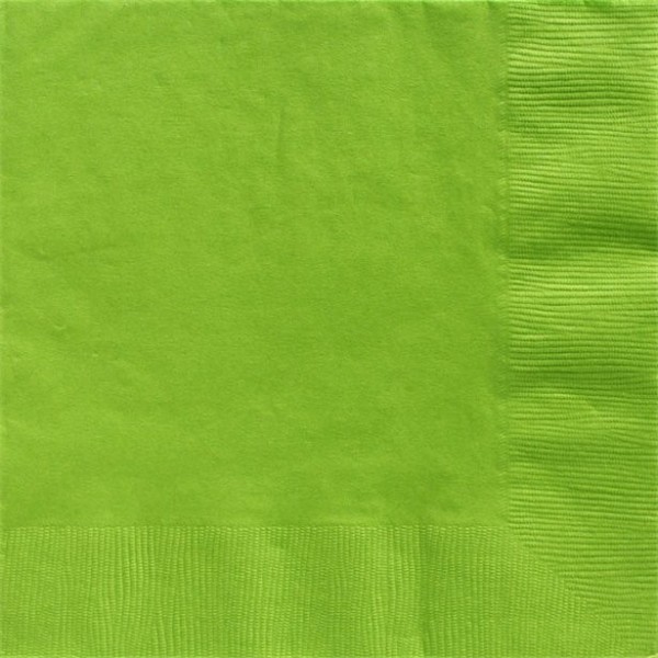 50 Lindgrüne Servietten 2-lagig 40cm
