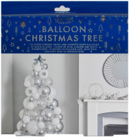 Vorschau: Ballon Weihnachtsbaum Set 110-teilig