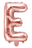 Folienballon E roségold 35cm