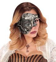 Metallic Chic Steampunk Halbmaske