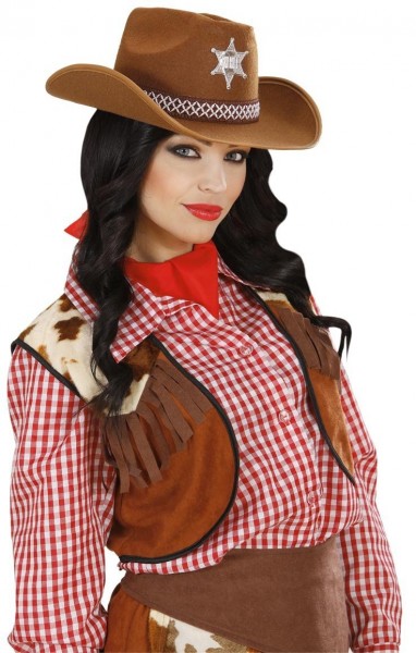 Larry Cowboyhut Mit Sherrif Stern 2