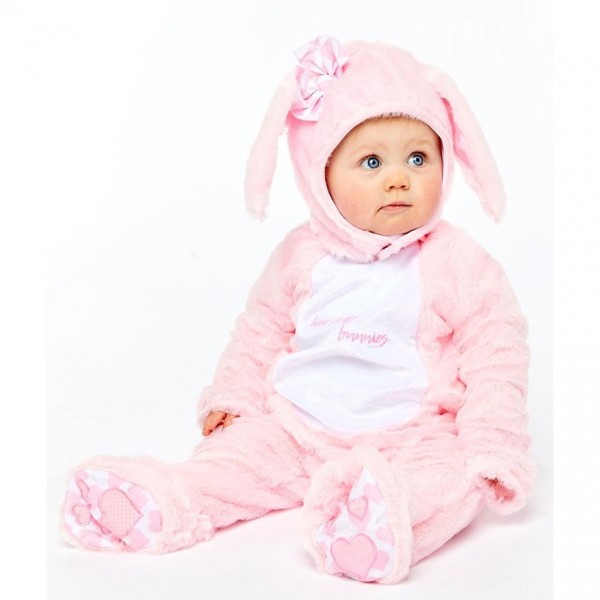 Süßes Baby Hasenkostüm in Rosa 3