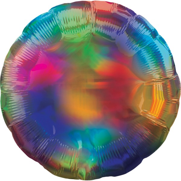 Holografischer Folienballon bunt 45cm