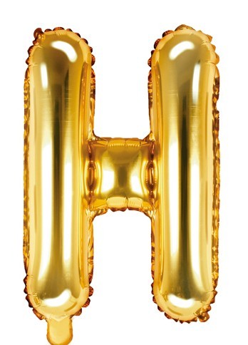 Folienballon H gold 35cm