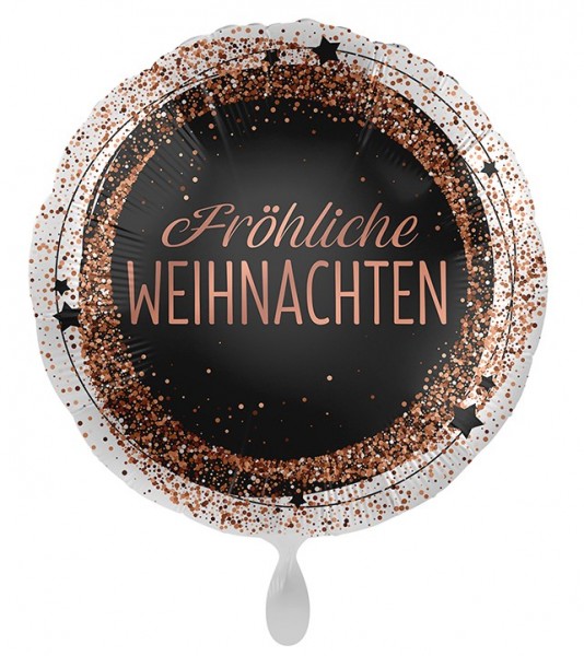 Weihnachts-Folienballon rosegold 71cm