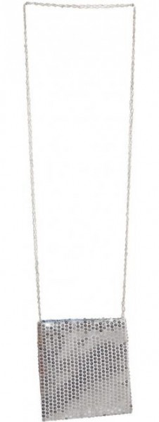 Silberne Pailletten Tasche