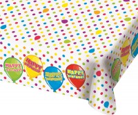 Tischdecke Balloon Happy Bday 180 x 130cm