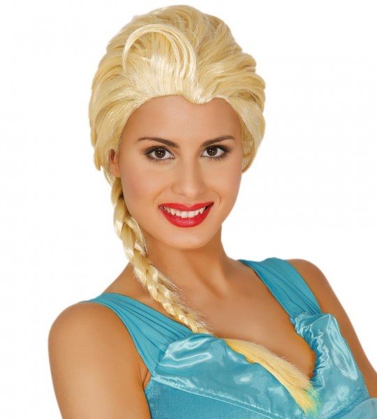 Eisprinzessin Perücke für Damen blond